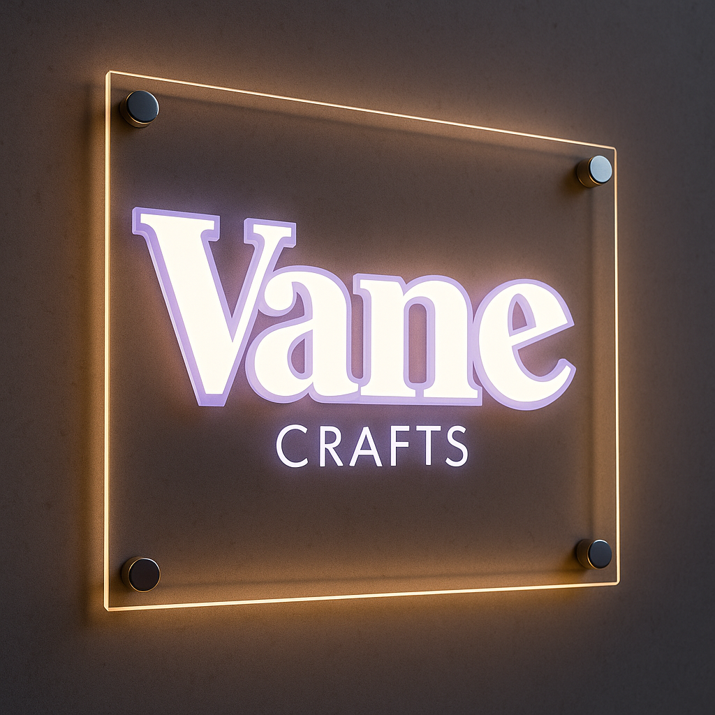 Letreros acrílicos personalizados con luz LED