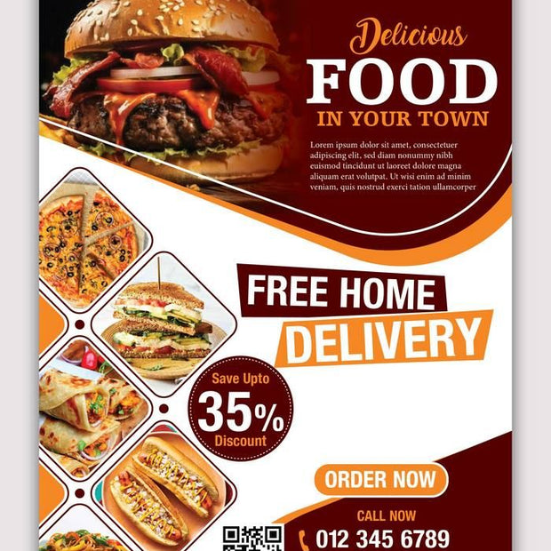 Flyers publicitarios impresos a color con diseño personalizado Vanecrafts