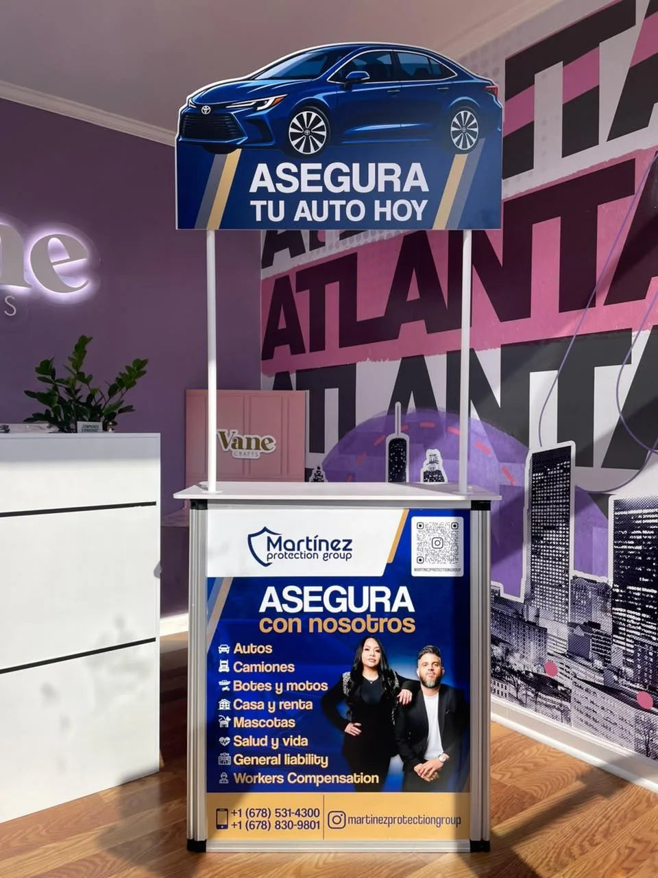 Custom promotional stand