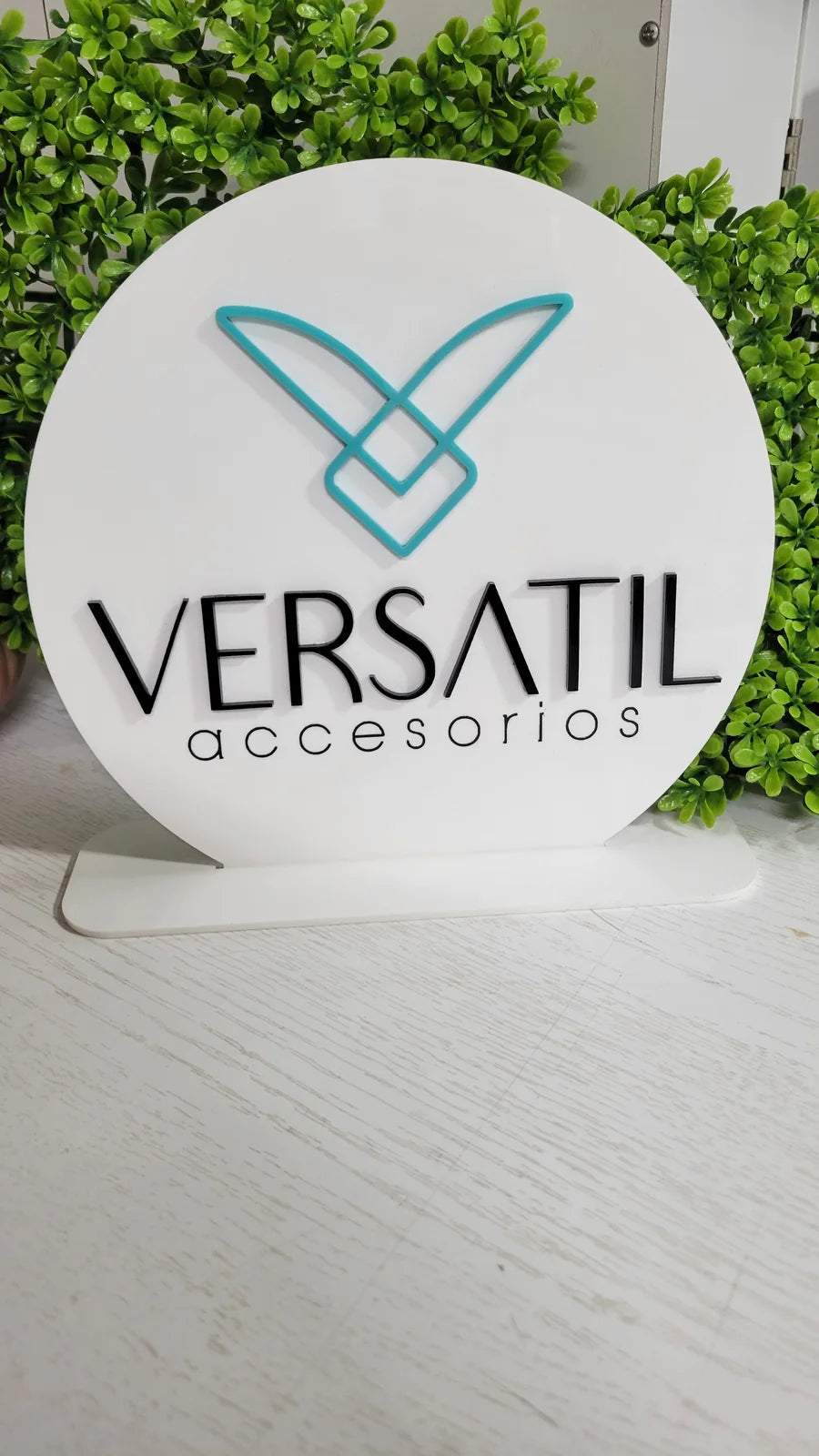 Acrylic tabletop sign