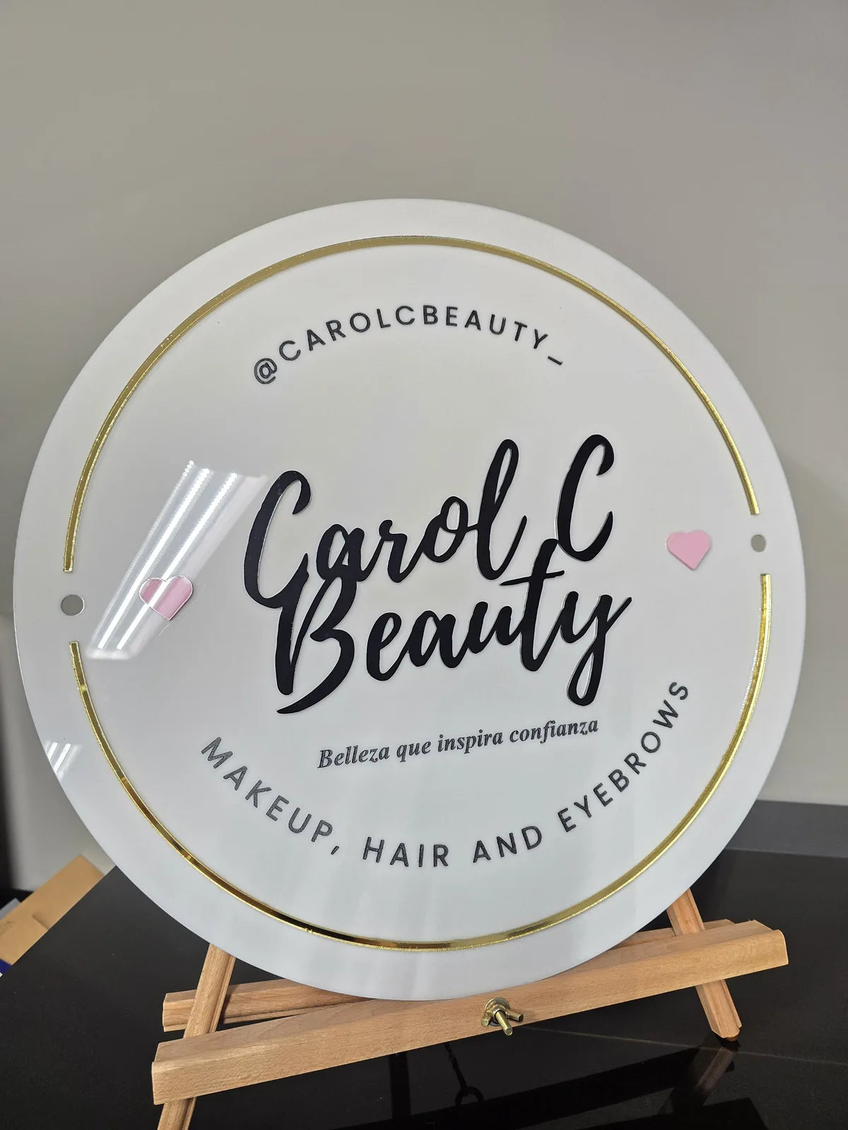 Custom circular sign