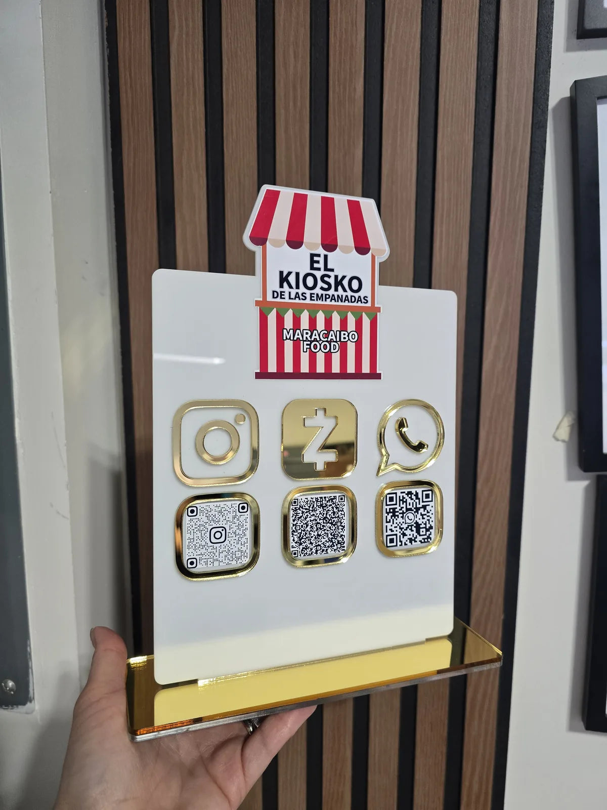 Social media QR sign